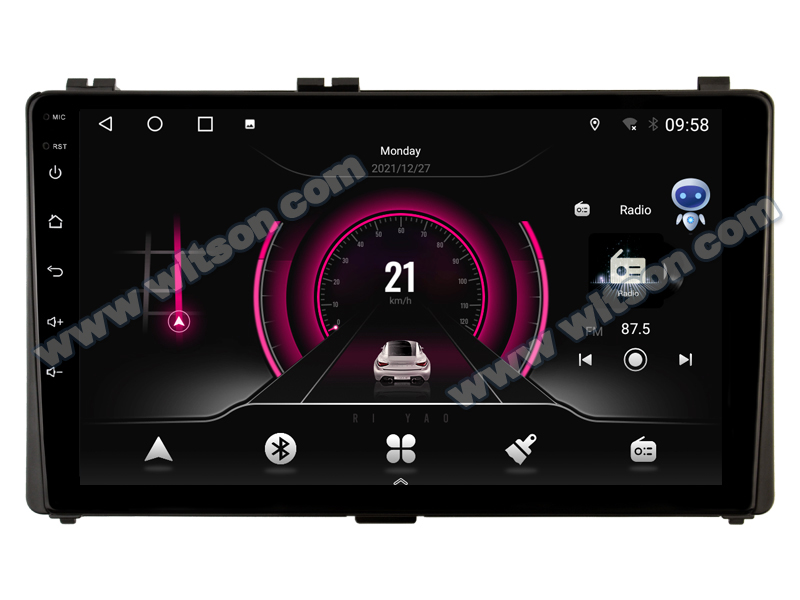 Rádio Witson Android 14 UIS7862 4GB 64GB 9" Toyota Auris 2017-2018
