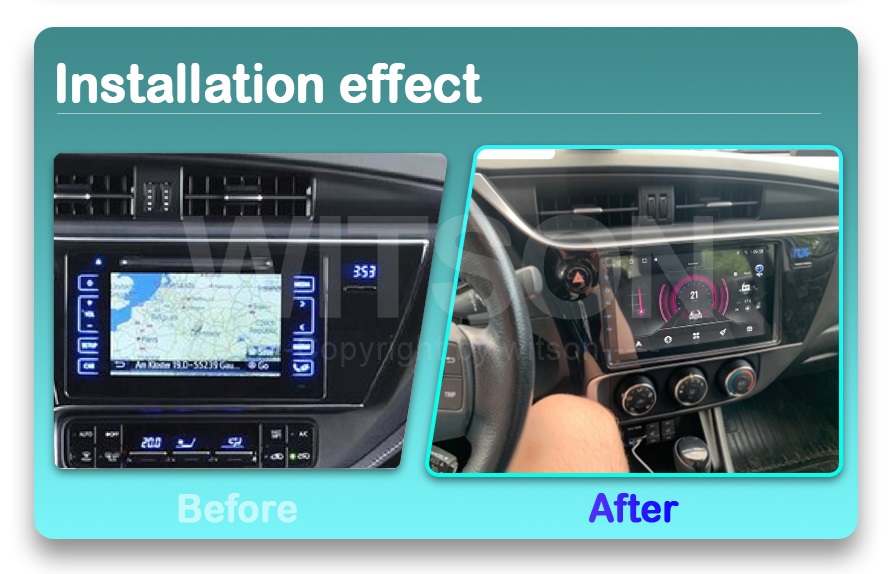 Rádio Witson Android 14 UIS7862 4GB 64GB 9" Toyota Auris 2017-2018 - Image 3