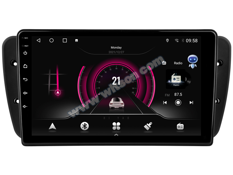 Rádio Witson Android 14 UIS7862 4GB 64GB 9" Seat Ibiza MK4 2009-2013