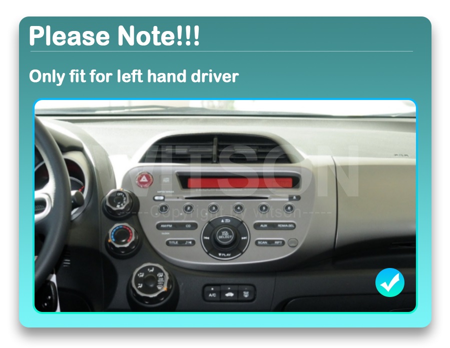 Rádio Witson Android 14 UIS7862 4GB 64GB 10.1" Honda Jazz 2007-2013 - Image 4