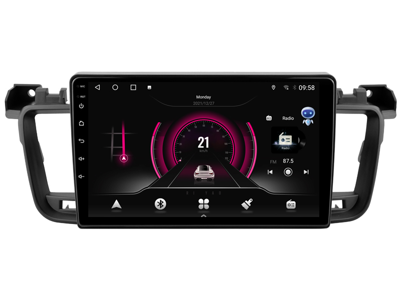 Rádio Witson Android 14 UIS7862 4GB 64GB 9" Peugeot 508 2017-2018