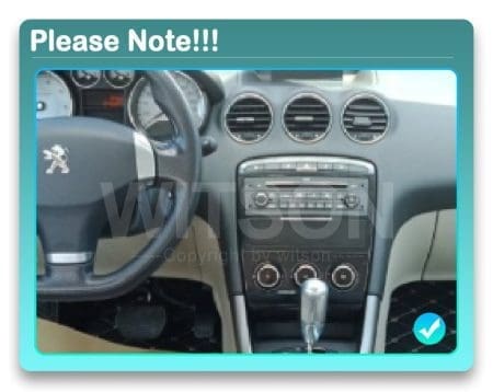 Rádio Witson Android 14 UIS7862 4GB 64GB 9" Peugeot 408 2010-2016308 1 T7 2007-2015 (preto) - Image 6