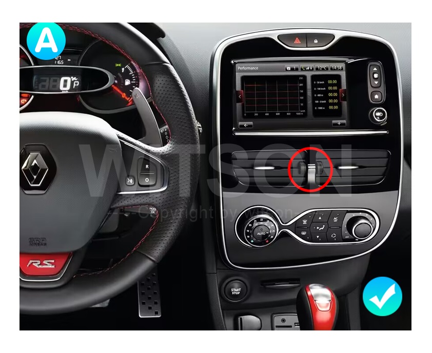 Rádio Witson Android 14 UIS7862 4GB 64GB 10.1" Renault Clio 4 2012-2016 - Image 4