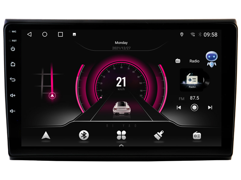 Rádio Witson Android 14 UIS7862 4GB 64GB 9" Fiat Bravo 198 2 2007-2014