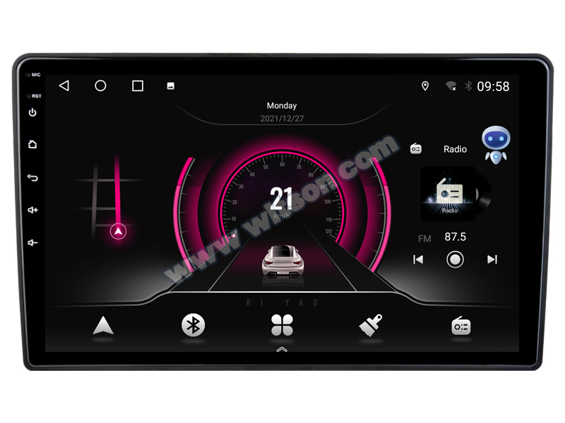 Rádio Witson Android 14 UIS7862 4GB 64GB 9" Fiat 500L 2012-2017