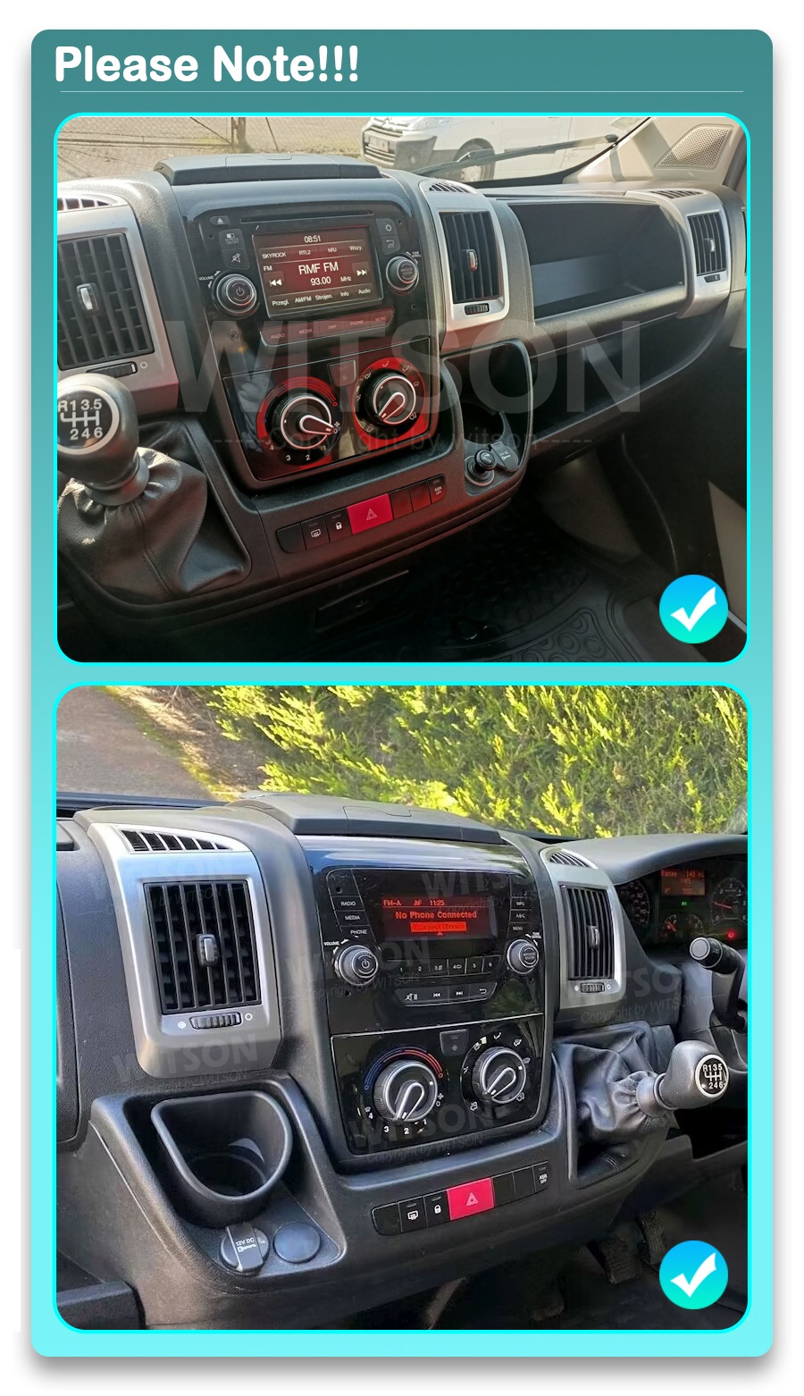 Rádio Witson Android 14 UIS7862 4GB 64GB 9" Fiat Ducato 2016-2022 - Image 8