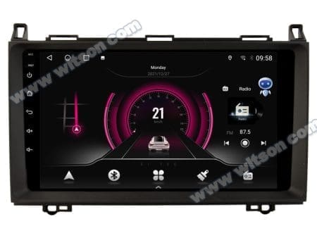Rádio Witson Android 14 UIS7862 4GB 64GB 9" Mercedes-Benz A W169 B W245 Sprinter Vito Viano 05-11