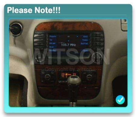 Rádio Witson Android 14 UIS7862 4GB 64GB 9" Mercedes-Benz S Class W220 1998-2005 - Image 5
