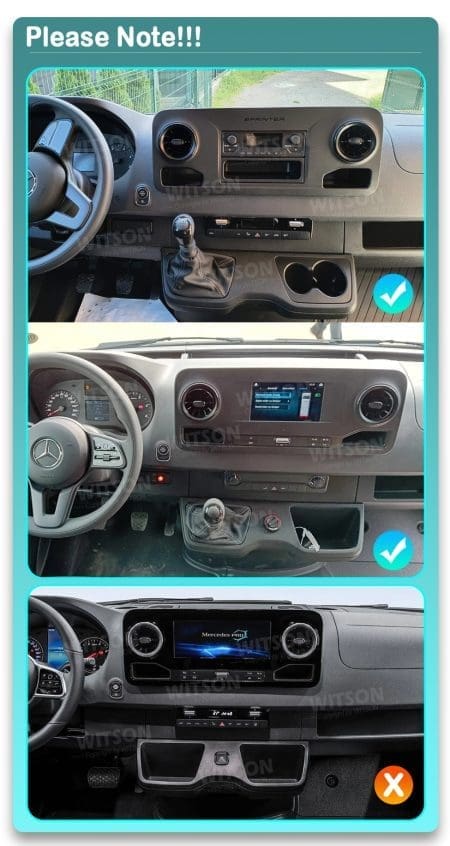 Rádio Witson Android 14 UIS7862 4GB 64GB 10.1" Mercedes-Benz Sprinter 2018-2022 - Image 7