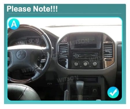 Rádio Witson Android 14 UIS7862 4GB 64GB 9" Mitsubishi Pajero 1999-2006 (preto) - Image 5