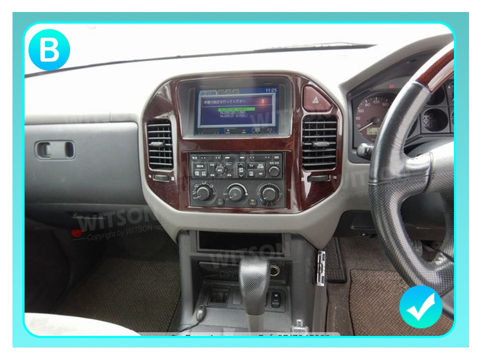 Rádio Witson Android 14 UIS7862 4GB 64GB 9" Mitsubishi Pajero 1999-2006 (imitação madeira) - Image 4