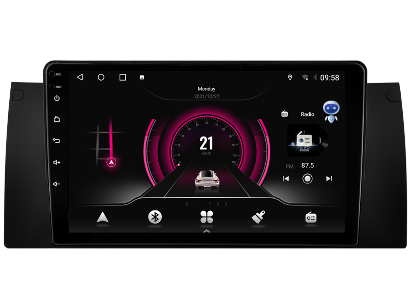 Rádio Witson Android 14 UIS7862 4GB 64GB 9" BMW Série 5 E39 X5 E53 1999-2006