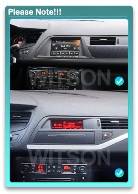 Rádio Witson Android 14 UIS7862 4GB 64GB 10.1" Citroen C5 2 2008-2017 - Image 5