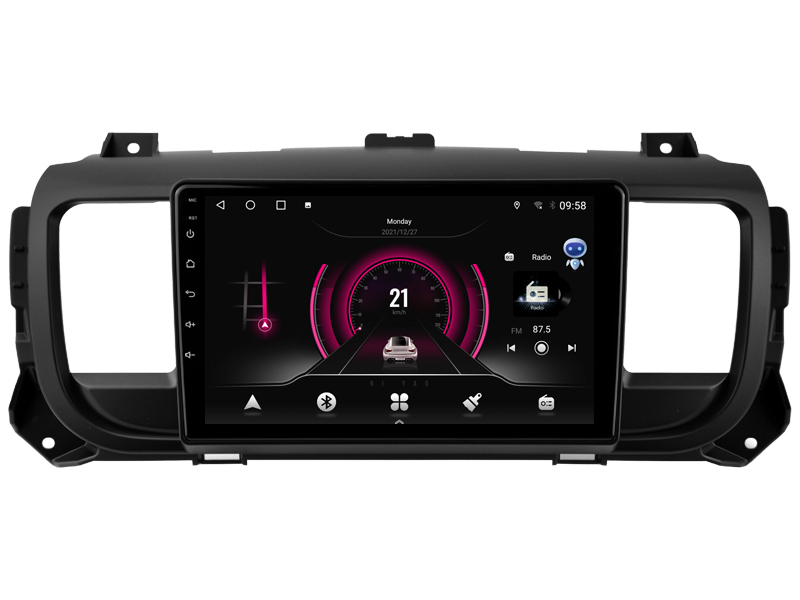 Rádio Witson Android 14 UIS7862 4GB 64GB 9" Citroen Jumpy SpaceTourer Peugeot Expert Toyota Proace 20-21