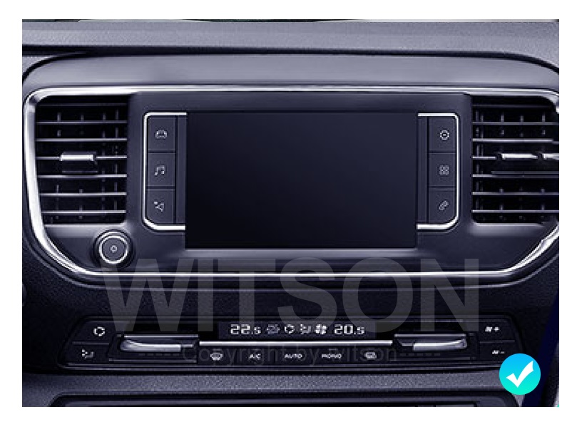Rádio Witson Android 14 UIS7862 4GB 64GB 9" Citroen Jumpy SpaceTourer Peugeot Expert Toyota Proace 20-21 - Image 6