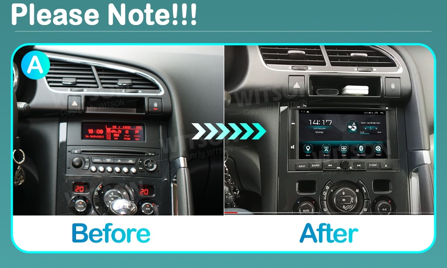 Rádio Witson Android 14 7" Peugeot 3008/5008 2008-2016 - Image 5