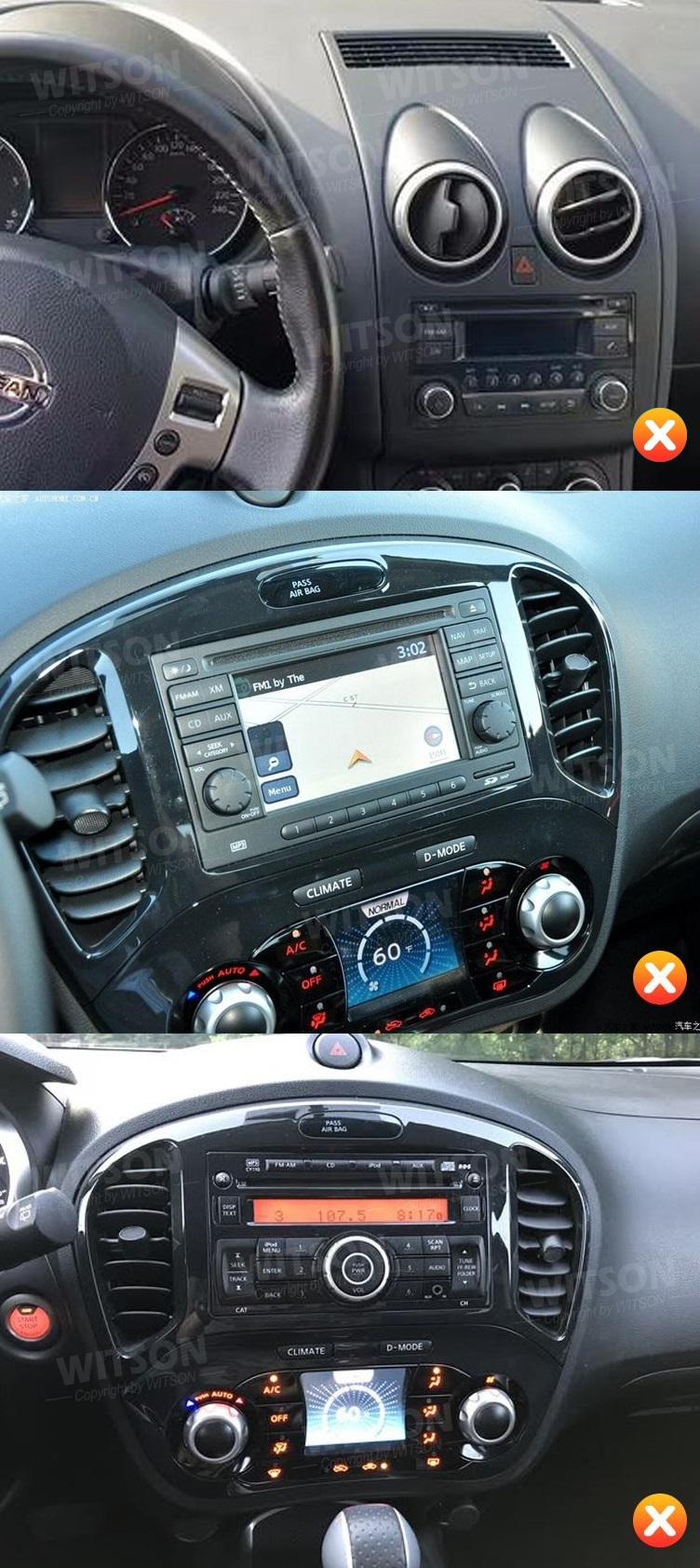 Rádio Witson Android 14 UIS8581A 4GB 64GB 7" Nissan Micra, Juke Qashqai High - Image 10