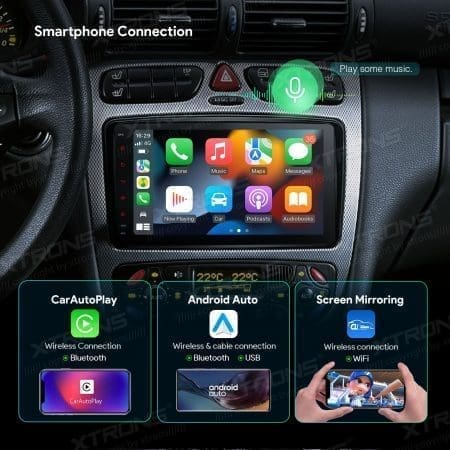 Rádio Xtrons Android 13 8" Octa-Core MTK8667 4GB 64GB Mercedes-Benz S/B - Image 14
