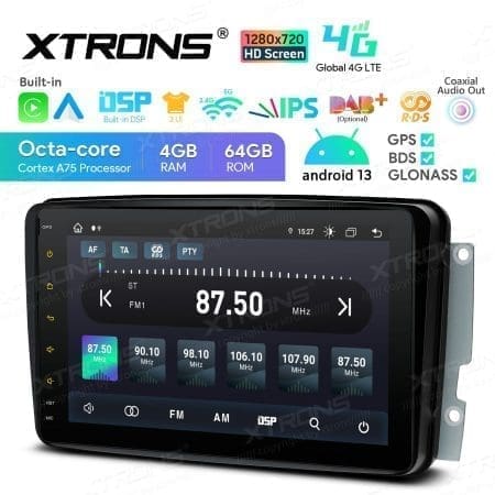 Rádio Xtrons Android 13 8" Octa-Core MTK8667 4GB 64GB Mercedes-Benz S/B - Image 9