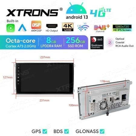 Rádio Xtrons Android 13 9" Snapdragon 665 8GB 256GB Porsche Cayenne S/Botões 2003-2010 - Image 12