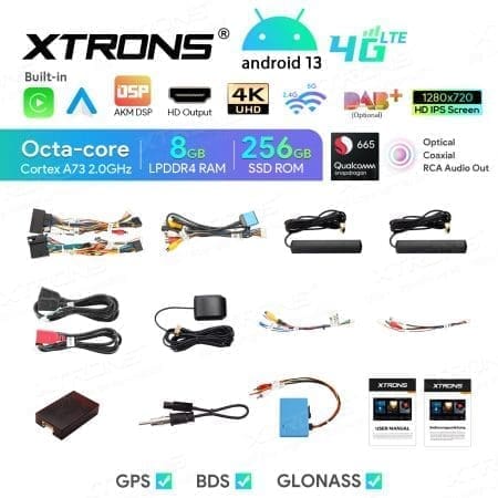 Rádio Xtrons Android 13 9" Snapdragon 665 8GB 256GB Porsche Cayenne S/Botões 2003-2010 - Image 13