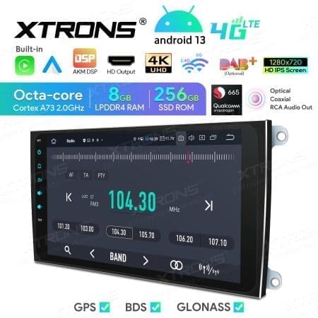 Rádio Xtrons Android 13 9" Snapdragon 665 8GB 256GB Porsche Cayenne S/Botões 2003-2010 - Image 9