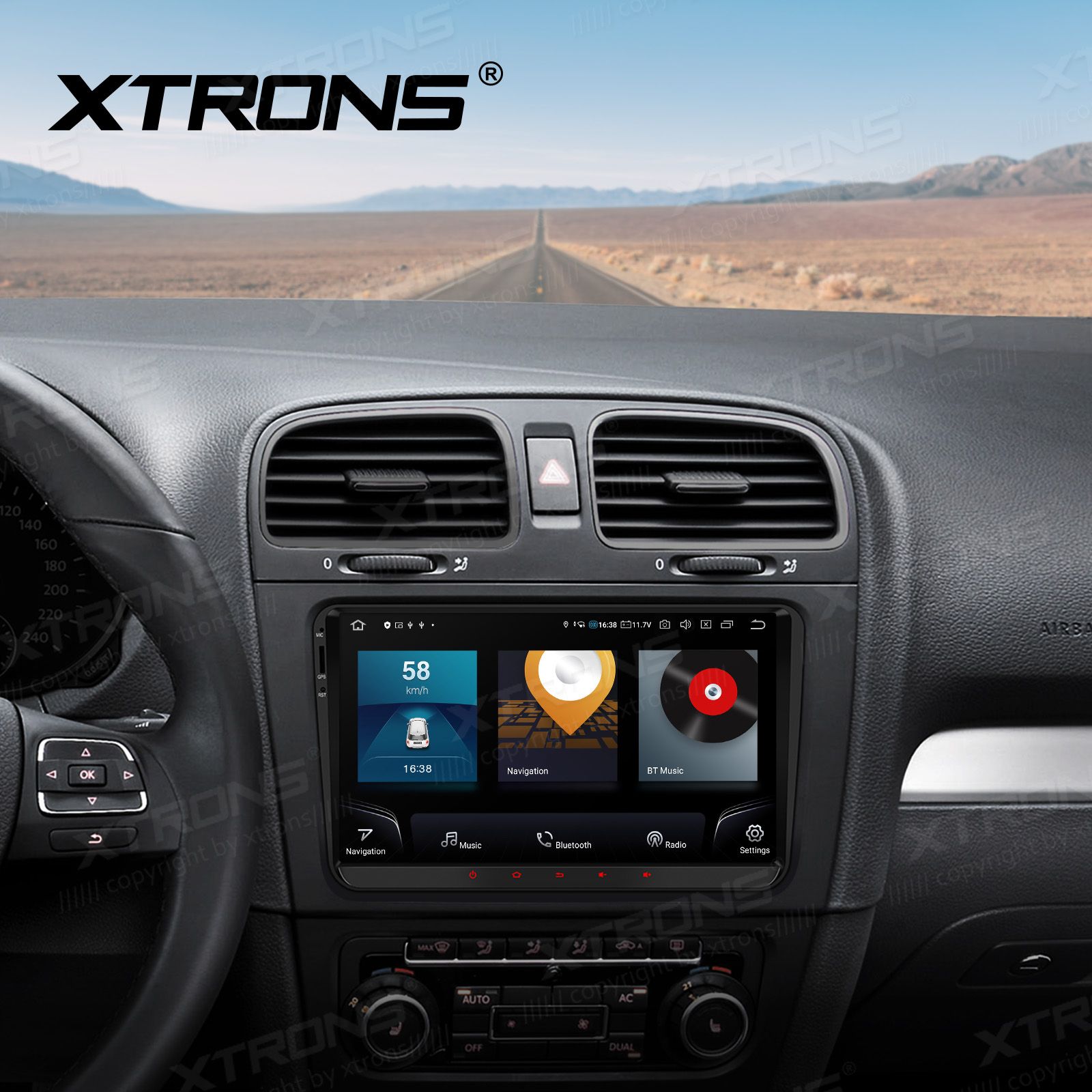 Rádio Xtrons Android 13 9" Snapdragon 665 8GB 256GB VW Seat Skoda CPW S/Botões - Image 7