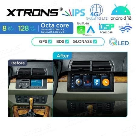 Rádio Xtrons Android 12 10.25" Octa-Core 1.8Ghz 6GB 128GB BMW X5 E53 1999-2006 - Image 11