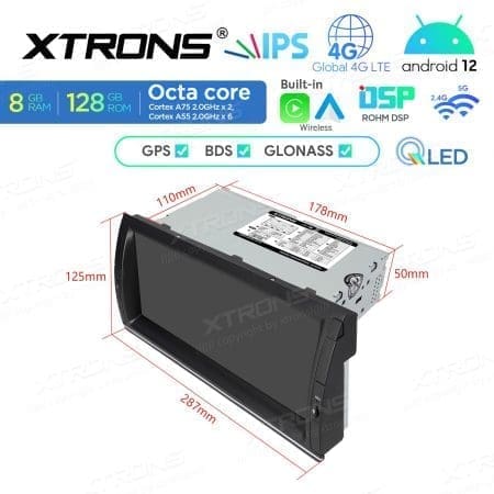 Rádio Xtrons Android 12 10.25" Octa-Core 1.8Ghz 6GB 128GB BMW X5 E53 1999-2006 - Image 9