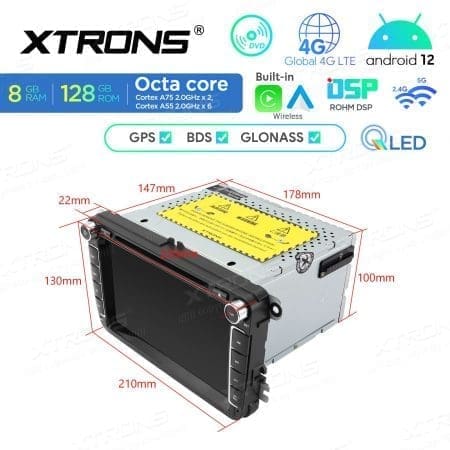 Rádio Xtrons Android 12 8" Octa-Core 1.8Ghz 6GB 128GB Volkswagen, Seat e Skoda - Image 11