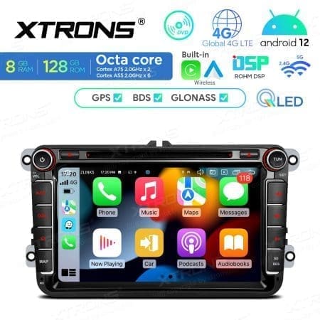 Rádio Xtrons Android 12 8" Octa-Core 1.8Ghz 6GB 128GB Volkswagen, Seat e Skoda - Image 5