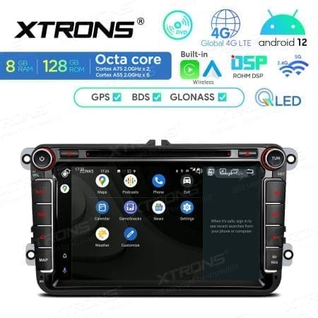 Rádio Xtrons Android 12 8" Octa-Core 1.8Ghz 6GB 128GB Volkswagen, Seat e Skoda - Image 6