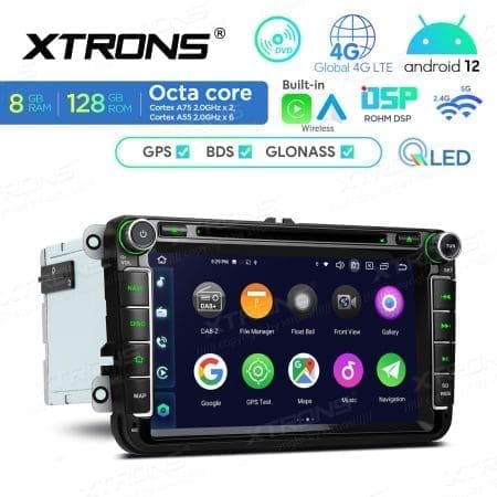 Rádio Xtrons Android 12 8" Octa-Core 1.8Ghz 6GB 128GB Volkswagen, Seat e Skoda - Image 8