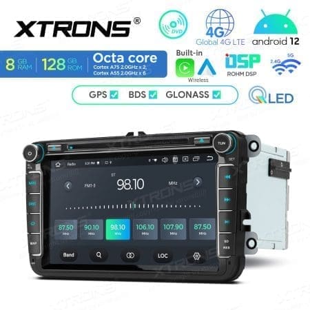 Rádio Xtrons Android 12 8" Octa-Core 1.8Ghz 6GB 128GB Volkswagen, Seat e Skoda - Image 9