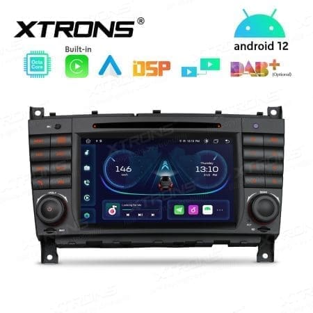 Rádio Xtrons Android 12 7" Octa-Core MTK 2GB 32GB Mercedes-Benz