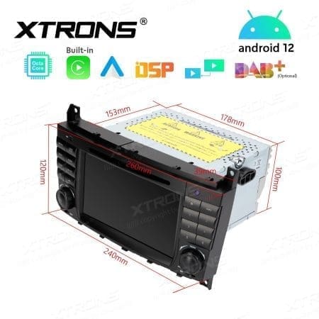 Rádio Xtrons Android 12 7" Octa-Core MTK 2GB 32GB Mercedes-Benz - Image 11