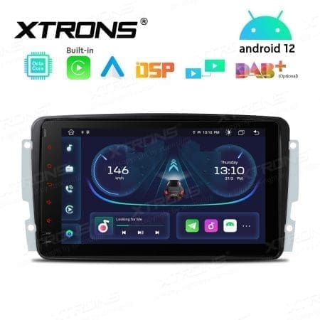 Rádio Xtrons Android 12 8" Octa-Core MTK 2GB 32GB Mercedes-Benz