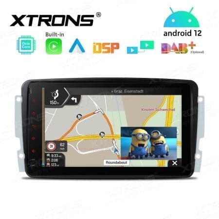 Rádio Xtrons Android 12 8" Octa-Core MTK 2GB 32GB Mercedes-Benz - Image 7