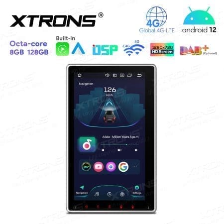 Rádio Xtrons Android 12 10.1" Octa-Core MTK 8GB 128GB Universal 2DIN Rotativo - Image 12