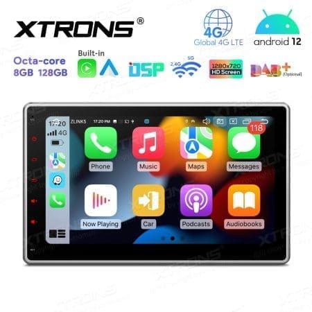 Rádio Xtrons Android 12 10.1" Octa-Core MTK 8GB 128GB Universal 2DIN Rotativo - Image 5
