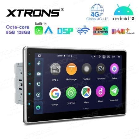 Rádio Xtrons Android 12 10.1" Octa-Core MTK 8GB 128GB Universal 2DIN Rotativo - Image 9