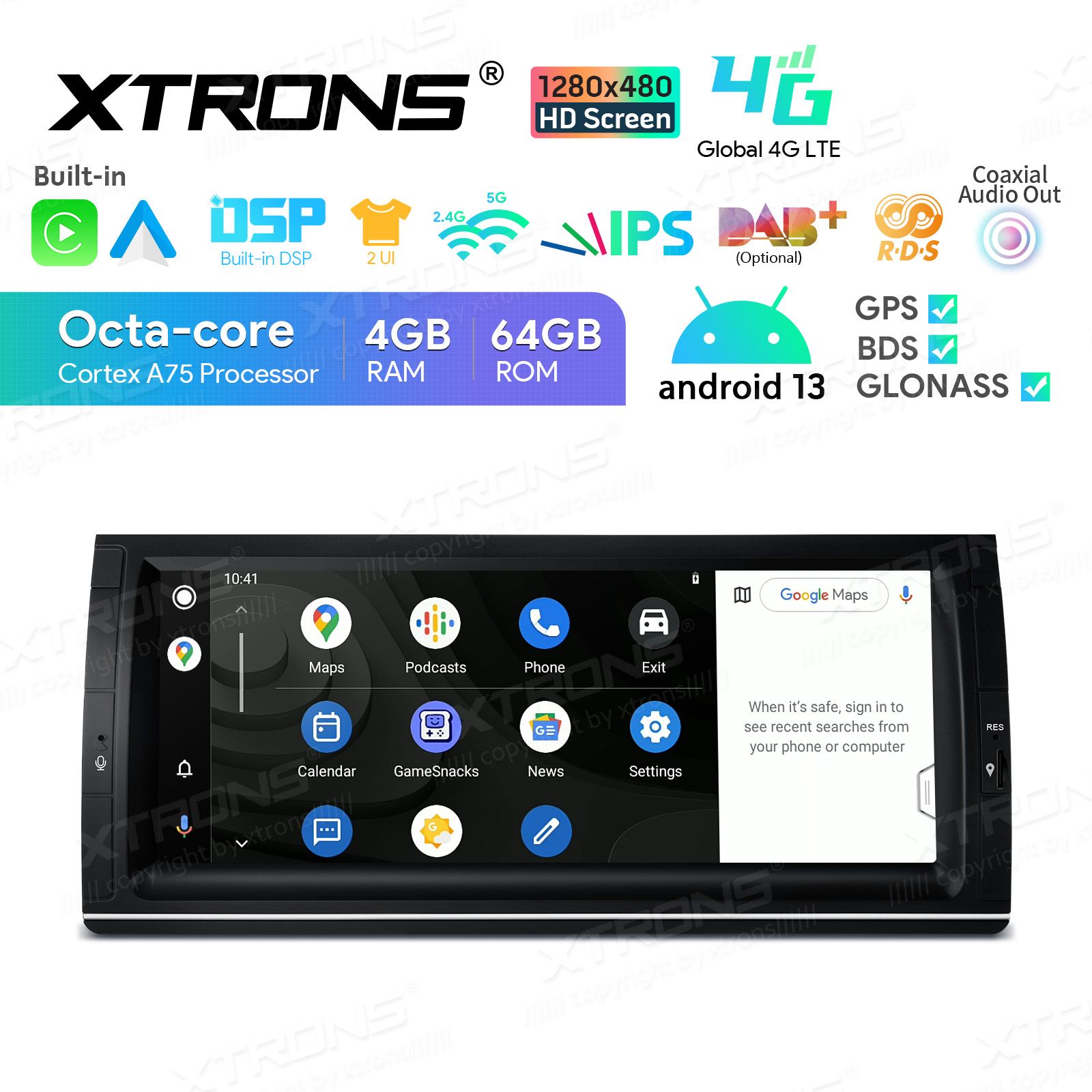Rádio Xtrons Android 13 10.25" Octa-core BMW X5 E53 4GB 64GB 1999-2006 - Image 5
