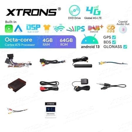 Rádio Xtrons Android 13 7" Octa Core 4GB 64GB BMW Série 3 E46 Rover 75 MG ZT - Image 12