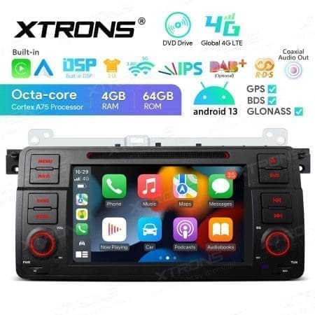 Rádio Xtrons Android 13 7" Octa Core 4GB 64GB BMW Série 3 E46 Rover 75 MG ZT - Image 5
