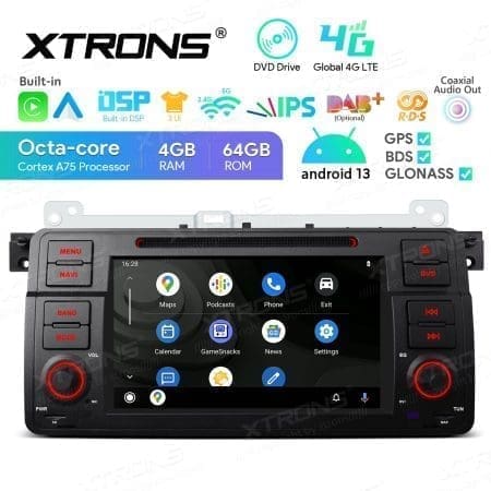 Rádio Xtrons Android 13 7" Octa Core 4GB 64GB BMW Série 3 E46 Rover 75 MG ZT - Image 6