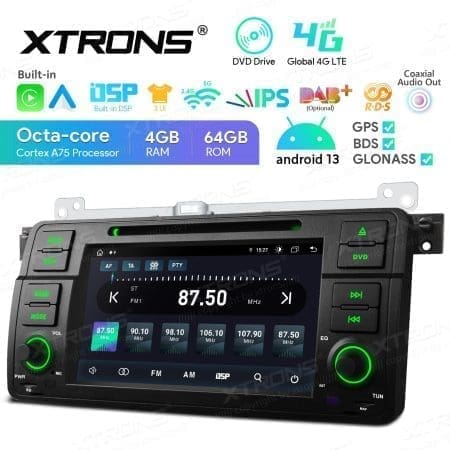 Rádio Xtrons Android 13 7" Octa Core 4GB 64GB BMW Série 3 E46 Rover 75 MG ZT - Image 9