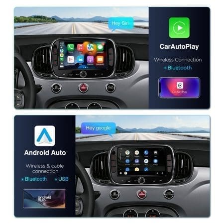 Rádio Xtrons Android 13 7" Octa Core 4GB 64GB Fiat 500 2016-2020 - Image 14