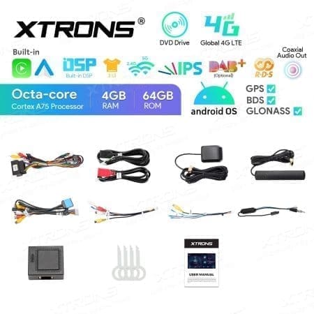 Rádio Xtrons Android 13 7" Octa-Core 4GB 64GB Seat Leon 2013-2018 - Image 11