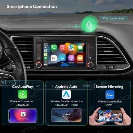 Rádio Xtrons Android 13 7" Octa-Core 4GB 64GB Seat Leon 2013-2018 - Image 13