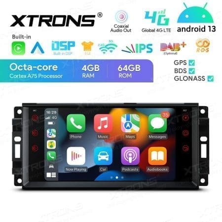 Rádio Xtrons Android 13 7" Octa-Core 4GB 64GB Jeep, Dodge e Chrysler - Image 5